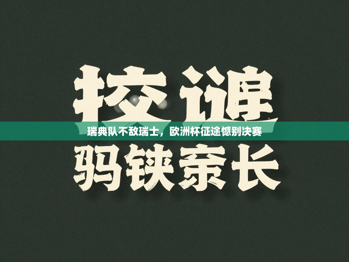 瑞典队不敌瑞士，欧洲杯征途憾别决赛  第2张